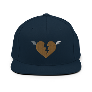 Golden Heart Snapback Hat