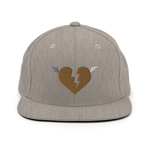 Golden Heart Snapback Hat