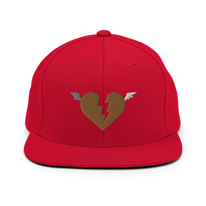 Golden Heart Snapback Hat
