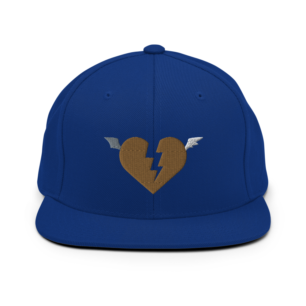 Golden Heart Snapback Hat