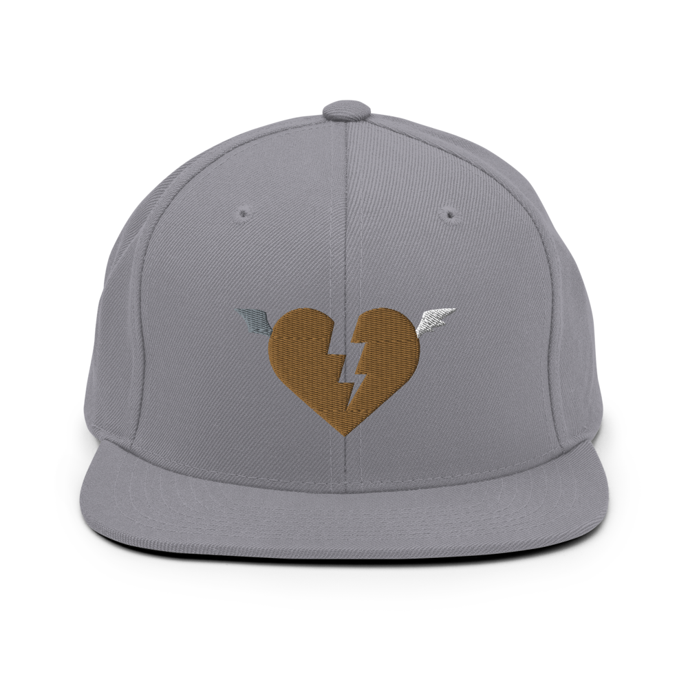 Golden Heart Snapback Hat