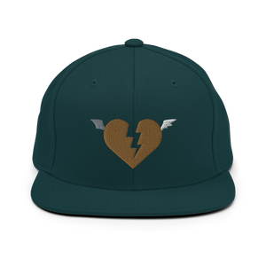 Golden Heart Snapback Hat