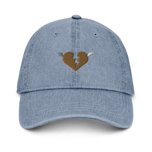 Golden Heart Denim Hat