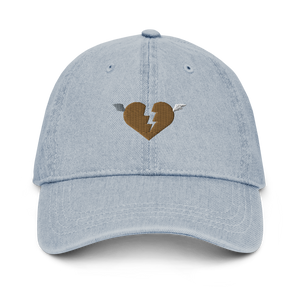 Golden Heart Denim Hat