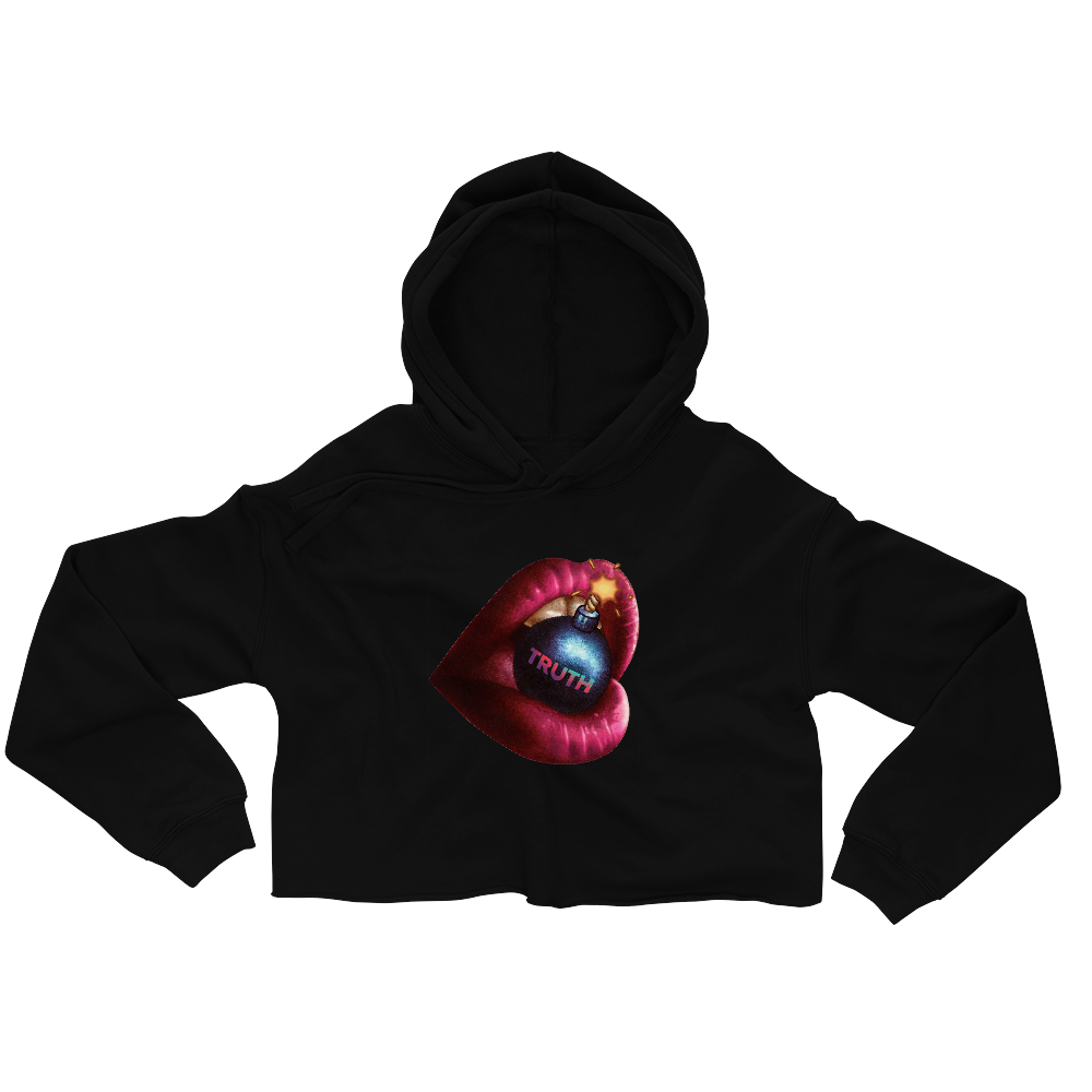 Truth Bomb Crop Hoodie