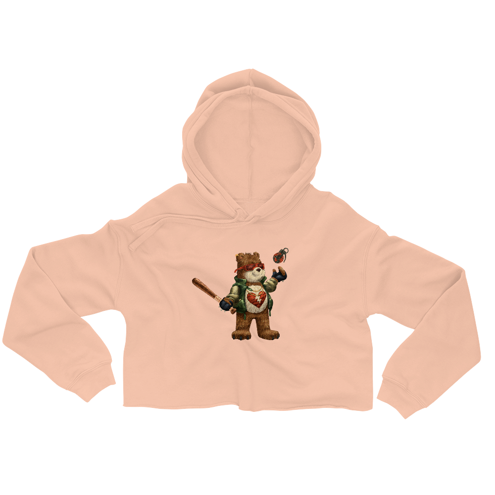 Barely Care Crop Hoodie