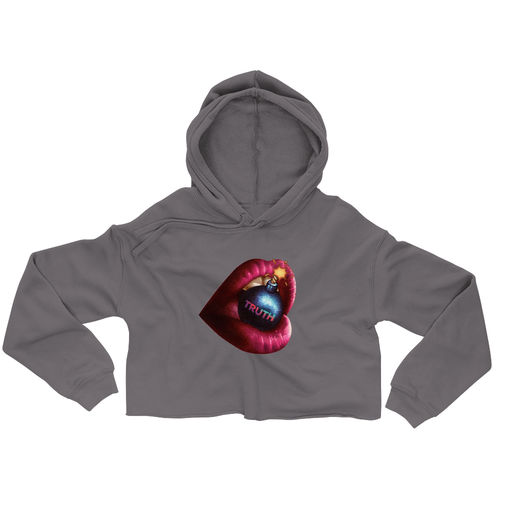 Truth Bomb Crop Hoodie