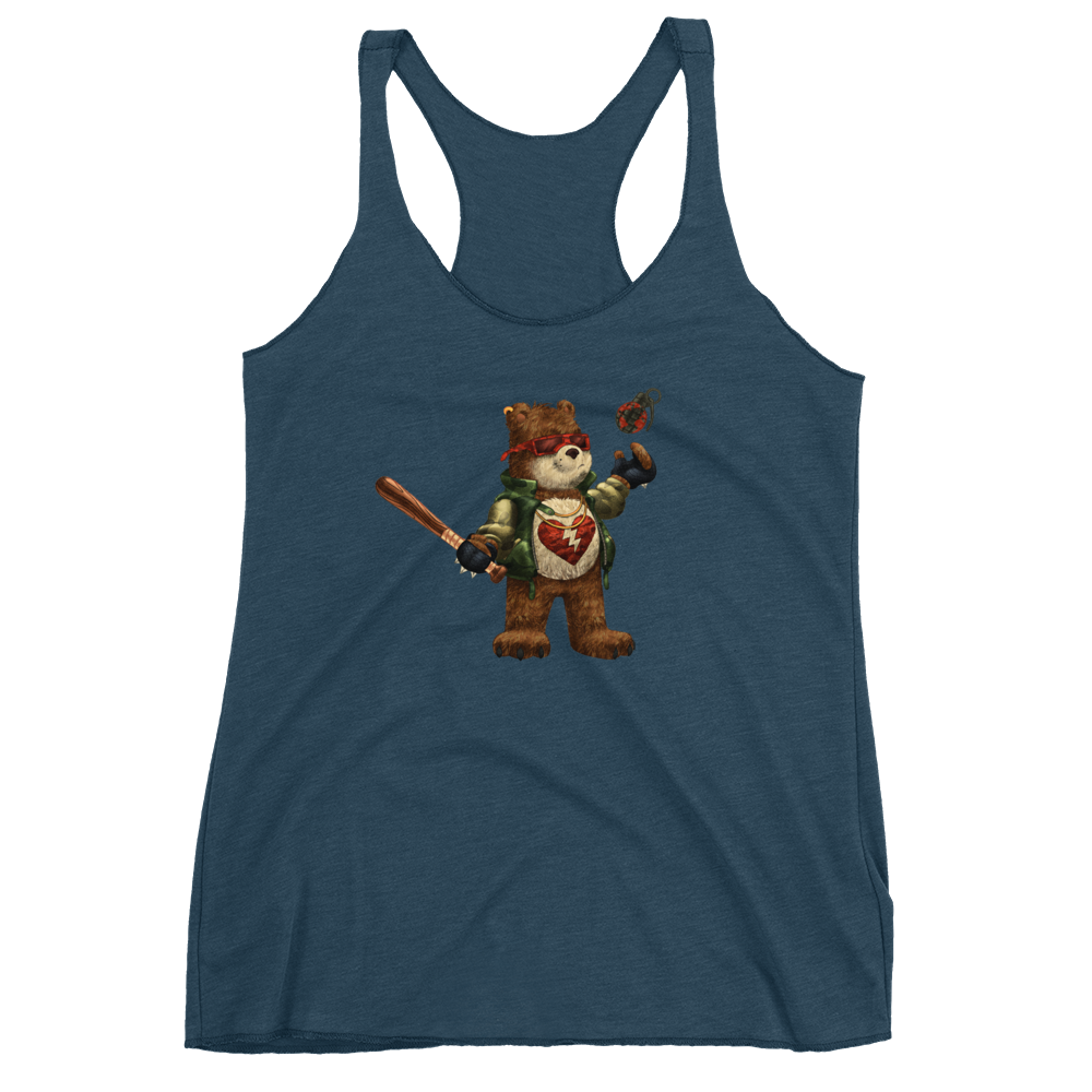 Barely Care Women's Racerback Tank