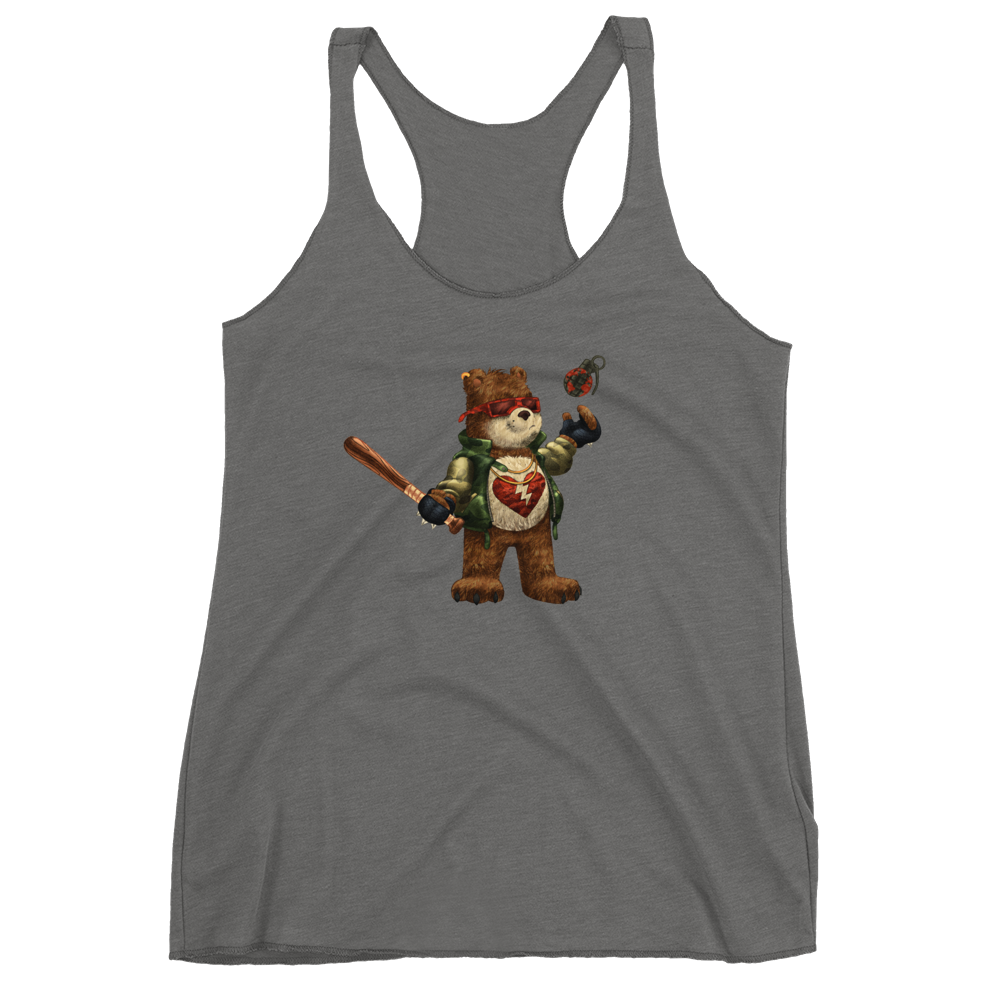Barely Care Women's Racerback Tank