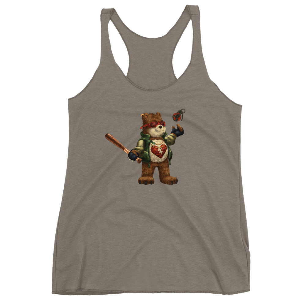 Barely Care Women's Racerback Tank