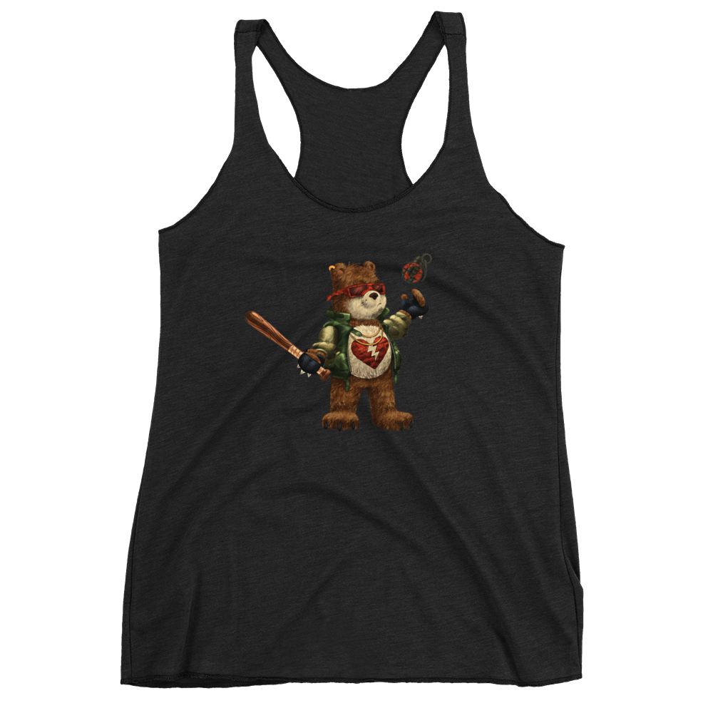 Barely Care Women's Racerback Tank