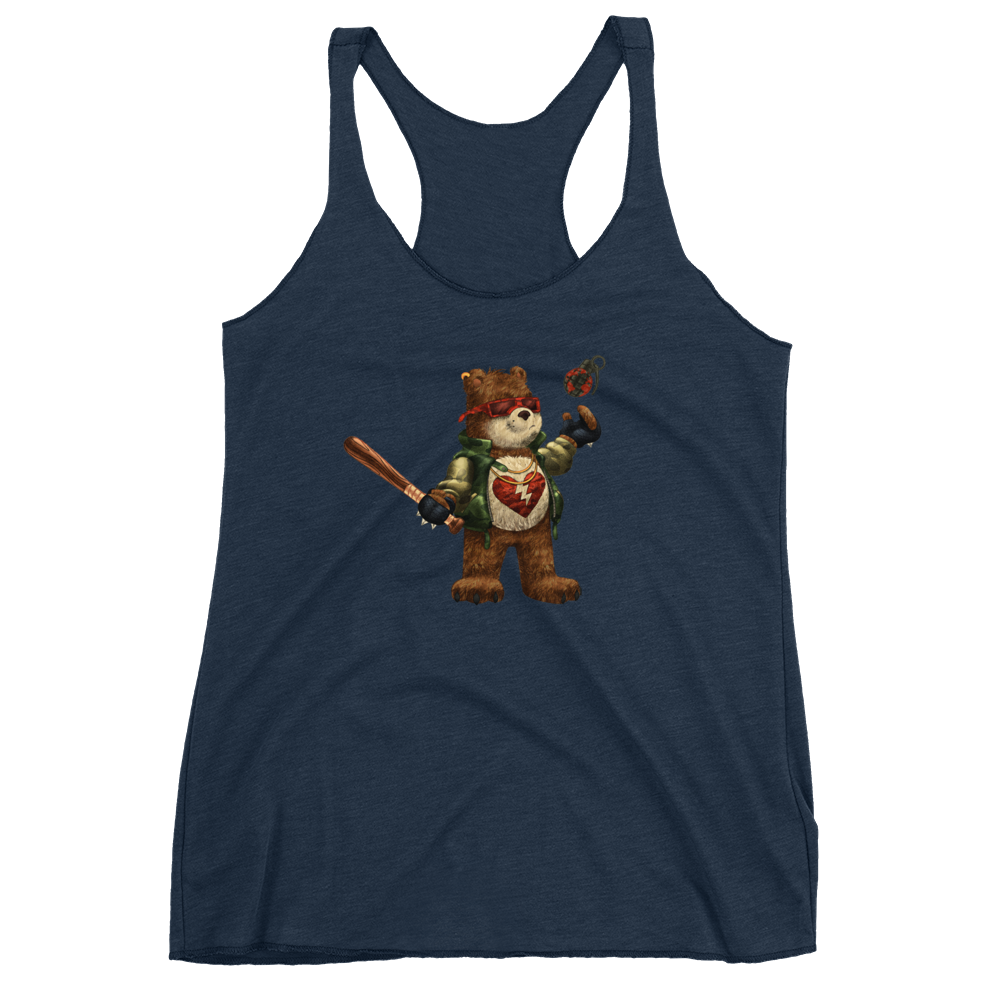 Barely Care Women's Racerback Tank