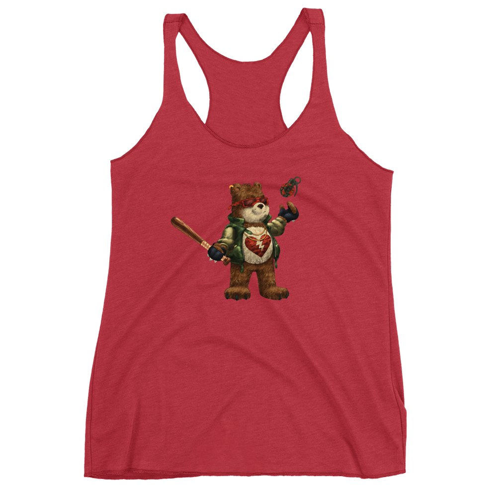 Barely Care Women's Racerback Tank